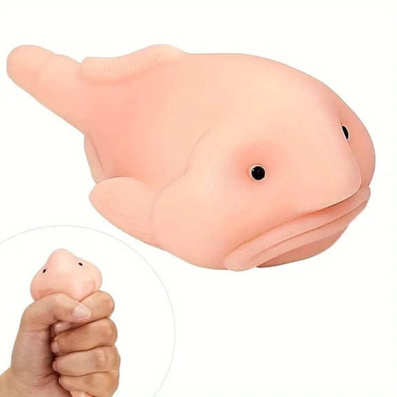 Blobfish Squishy Toys Blobfish Squeeze Sensory Toy Cute Squeeze Blobfish Stress Toys for Squeezing Sensory Play, Gifts for Kids Adults, Party Favors and Goodie Bag Fillers