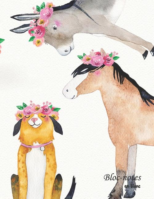 Bloc-notes en blanc: Mes amis les animaux - format A4 - 112 pages - carnet de notes avec registre - idÃ©al comme agenda, , (Paperback)