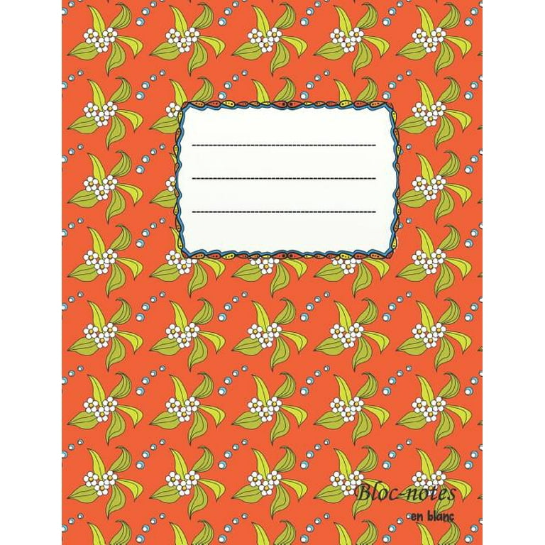 Bloc-notes en blanc : muguet - format A4 - 112 pages - carnet de notes avec  registre - idéal comme agenda, carnet de croquis, carnet de croquis, carnet  à dessin ou cahier