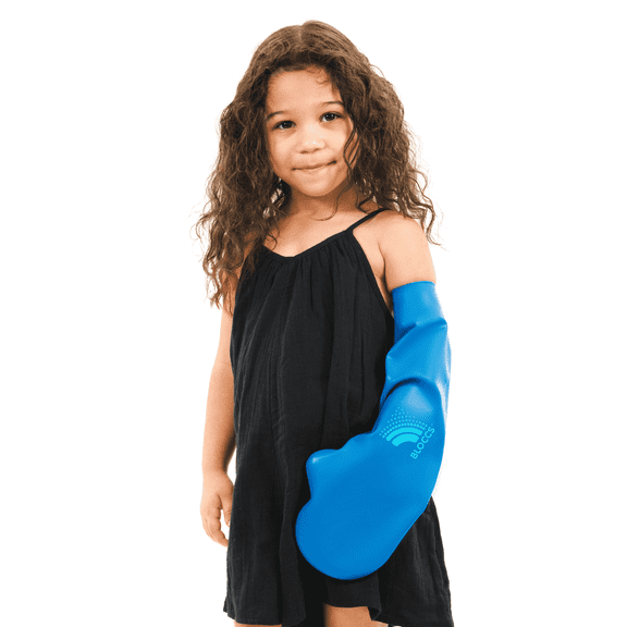 Bloccs 100% Waterproof Cast Covers for Swimming Arm Kids - Aquatic Therapy Cover, Cast Bag for Bath. Durable Cast Sleeve for Shower #CA79-S - Child Arm (Small)