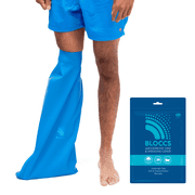 Bloccs 100% Waterproof Cast Covers for Swimming & Shower Leg- Swim Aquatic Therapy Cover, Cast Bag for Bath. Durable Cast Sleeve for Swimming - #ASL74 - Adult Short Leg