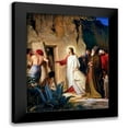thumbnail image 1 of Bloch, Carl 12x14 Black Modern Framed Museum Art Print Titled - Raising of Lazarus, 1 of 5
