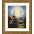 thumbnail image 1 of Bloch, Carl 12x14 Gold Ornate Wood Framed with Double Matting Museum Art Print Titled - Transfiguration of Jesus, 1 of 4