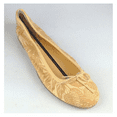 thumbnail image 1 of Bloch Crystal Sole Ballet Flat FOREST BEIGE Cotton Shoes SIZE 7.5, 1 of 2