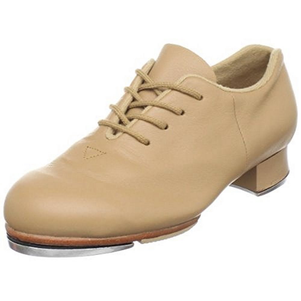 Bloch Girls Flex Tap Dancing Shoes - Leather Jazz Style With Resonating Toe Tap