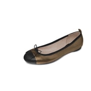 Bloch Womens Chara Leather Ballerina Shoe Light Bronze Leather, EU 36.5, US 6.5