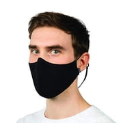 Bloch Adult Soft Stretch Reusable Face Mask with Lanyard and Moldable Nose Pad Pack of 3