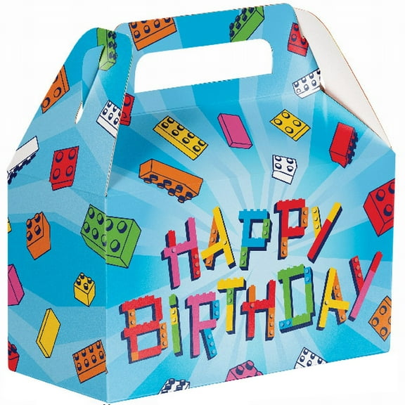 Block Bash Favor Boxes 4 Per Pack