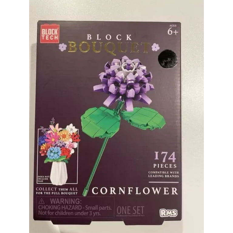 Block Bouquet Cornflower Build Set 174 Pieces - Walmart.com