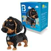 Block Center Dachshund 3D Puzzle 2،100 Pcs Mini Bricks Doxie Dog، Nano Blocks Set