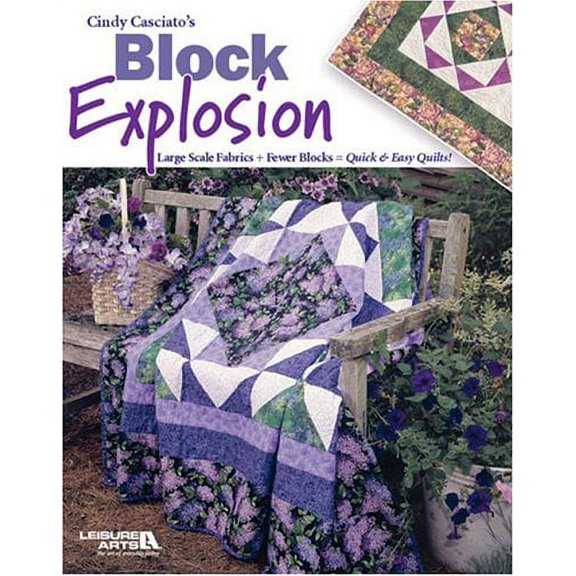 Pre-Owned Cindy Casciato's Block Explosion: Large Scale Fabrics + Fewer Blocks = Quick & Easy Quilts! (Paperback) 1574864483 9781574864489
