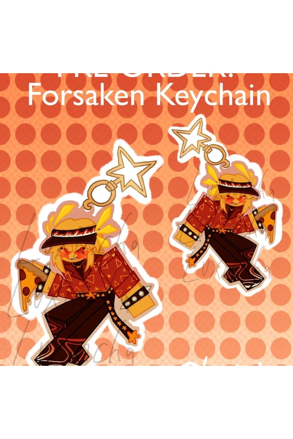 Block Game Character Block Game Fan Art Acrylic Keychain, random 1 pack