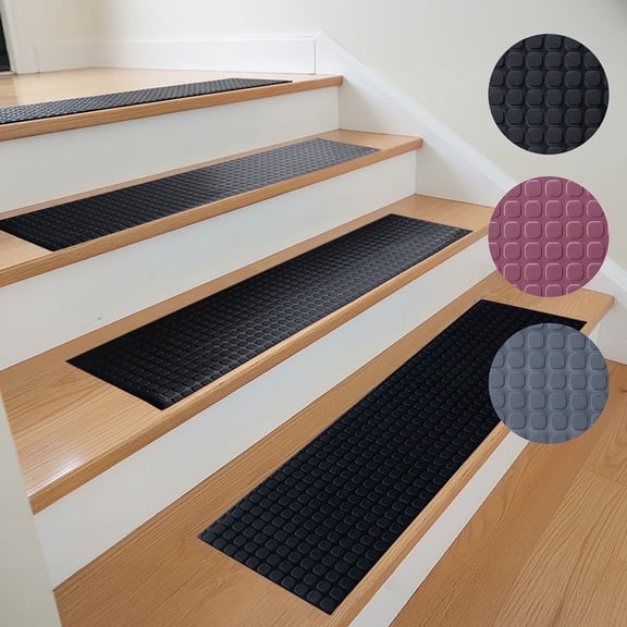 Block-Grip Vinyl Step Mats - 2mm x 36"x 10" - Brown (6pack)