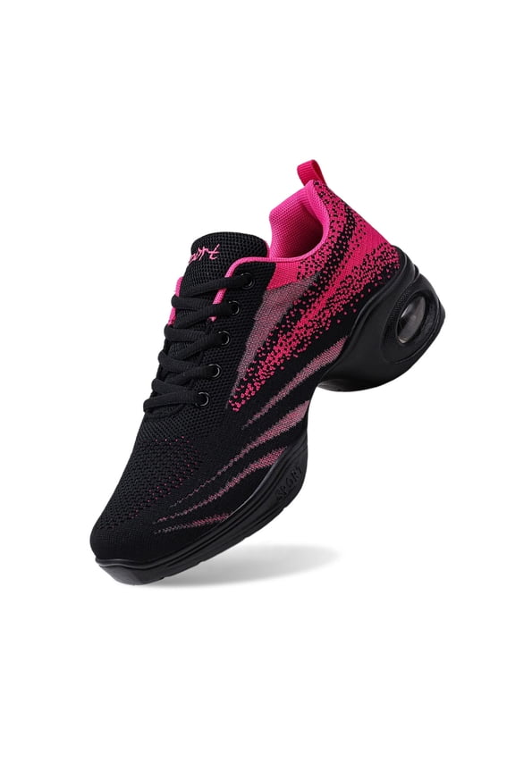 Block Heel Thick Sole Breathable Sequined Round Toe Lace Up Women's Sneakers Silver 43