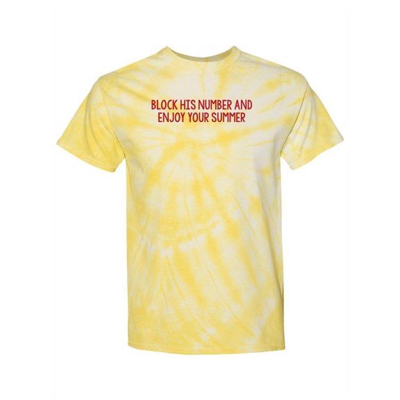 Block His Number Tie-Dye Cyclone Women -Smartprints Designs, Female Small