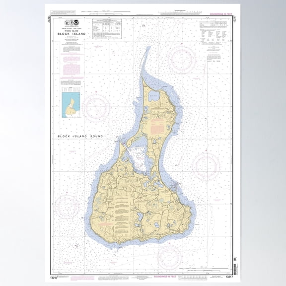 Block Island Poster Wall Art, Modern Wall Decor, 16x24 UNFRAMED