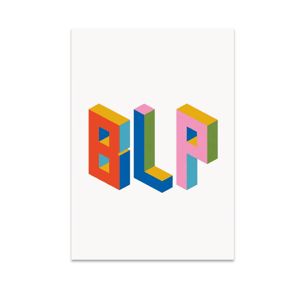 Block Letter Pop Monogram Wall Decor - Home Decor Enthusiast - 13x19 Poster Print