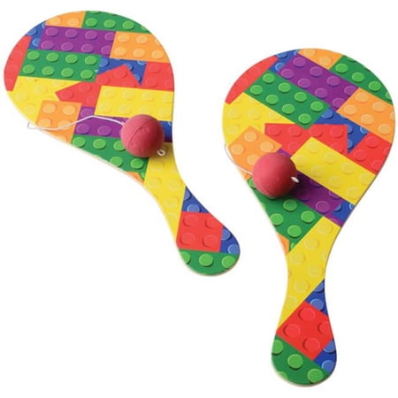 Block Mania Paddle Balls - Pack of 12