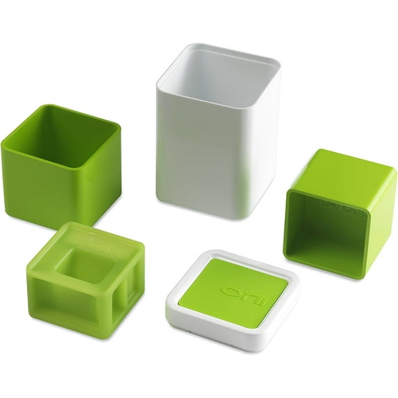 Block Measuring Blocks - All in One Measuring Cup | Kitchen Measurement for Cooking and Baking, Green