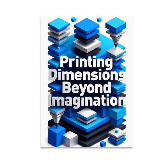 Block Monogram Wall Art - 3D Printing Innovator - 13x19 Poster Print