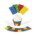 thumbnail image 1 of Block Party Cupcake Collars with Picks - Party Supplies - 100 Pieces, 1 of 2