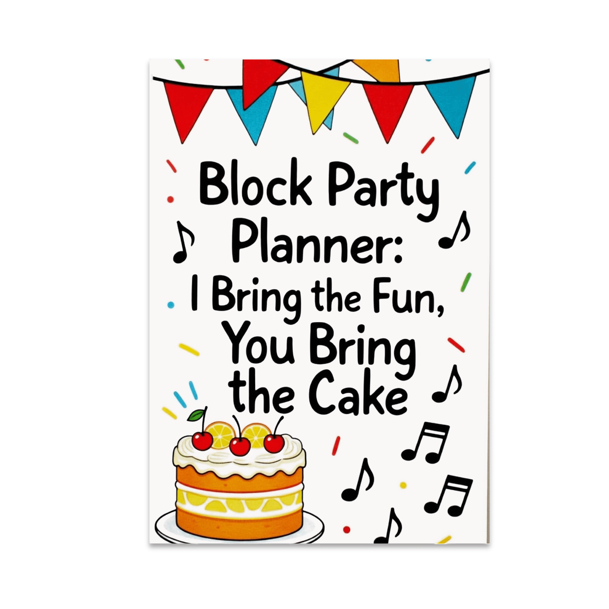 Bring Back Fun Block Party Planner: I Bring the Fun - Neighborhood Event Decor - 13x19 ...