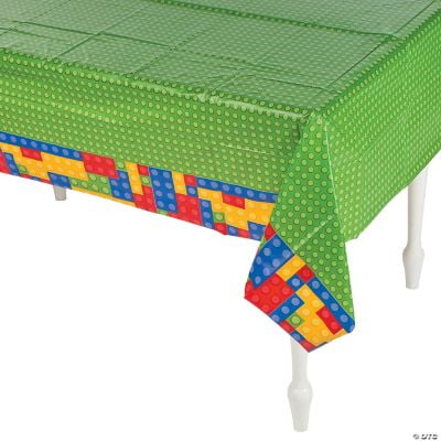 Block Party Plastic Tablecover - Party Supplies - 1 Piece