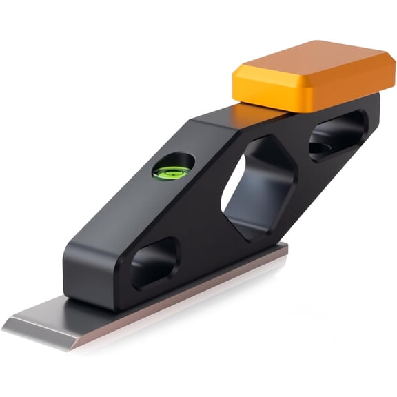 Block Plane with Built-in Level Durable Hand Planer & Wood Plane Precision Chisel Plane with Hardened Flat Blade Compact Woodworking Tool for Edge Trimming, Plug Finishing & Joinery Cleanup
