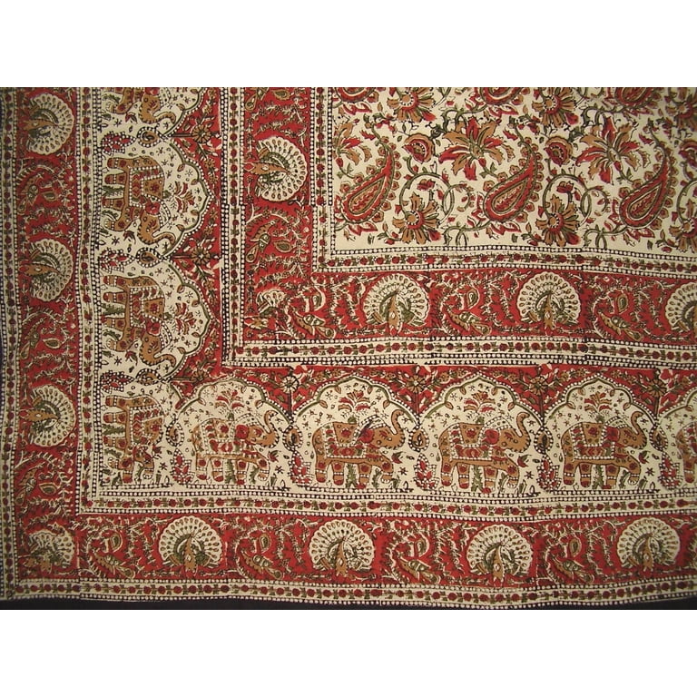 Block cheap print tapestry