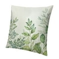 thumbnail image 1 of Block Print Throw Pillow Covers Green Botanical Pillow Cases Plant Decorative Cushion Covers for Sofa Couch, 1 of 5