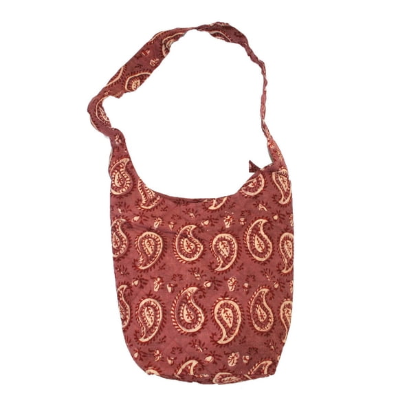 Block Printed Cotton Quilted Dabu Hobo Bag 14 x 14