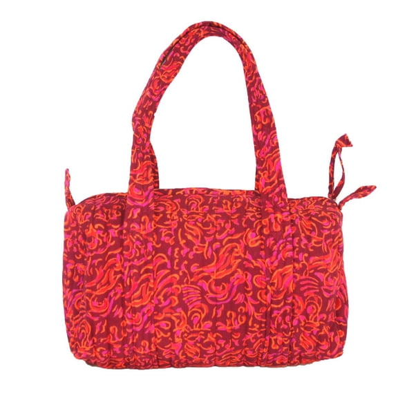 Block Printed Cotton Quilted Sanganeer Carry All Bag 14 x 8