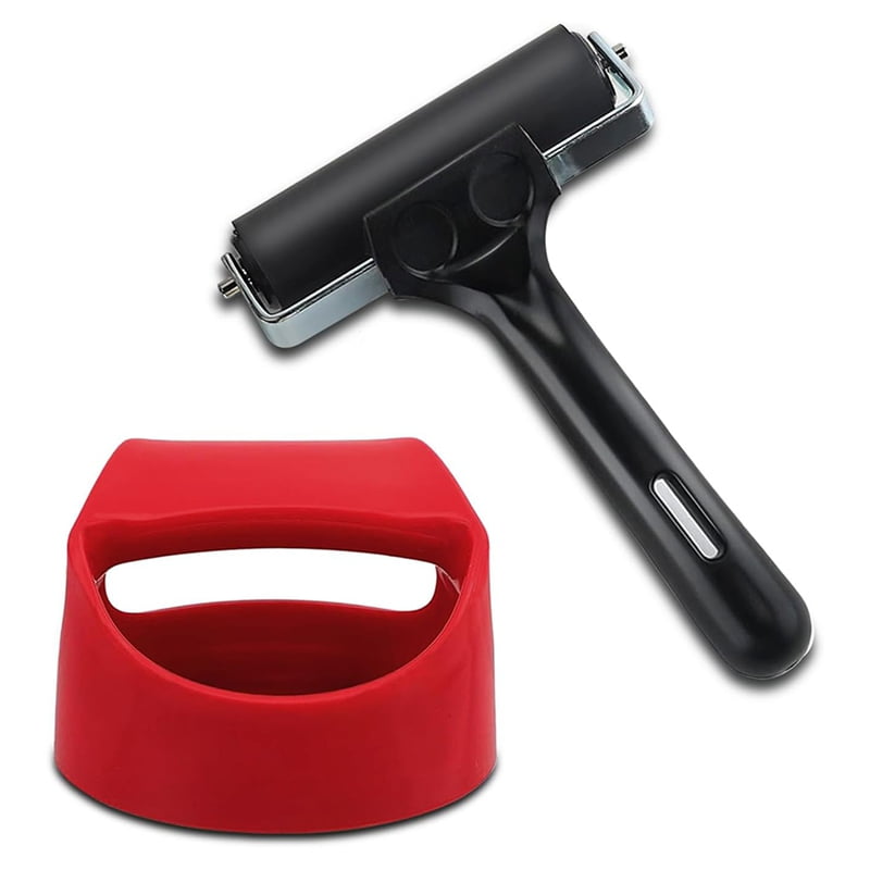 Block Printing Baren and Rubber Roller Roller Tools for Hand, Printing ...