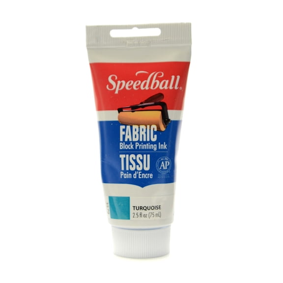 Block Printing Fabric Ink 2.5 oz., turquoise (pack of 2)