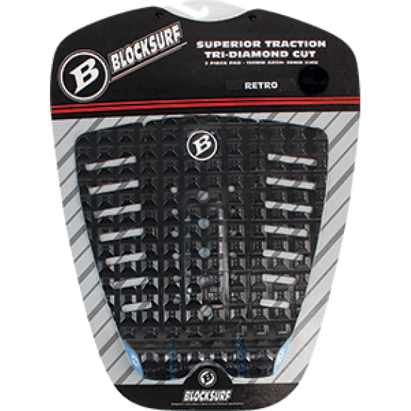 Block Retro Surfboard Traction Pad Black / Blue