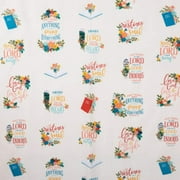 Block Scripture Cotton Calico Fabric