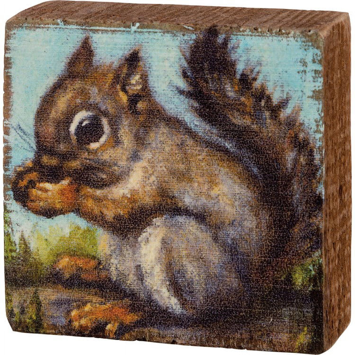 Blocky Squirrel Block Sign - Squirrel - Walmart Business Supplies