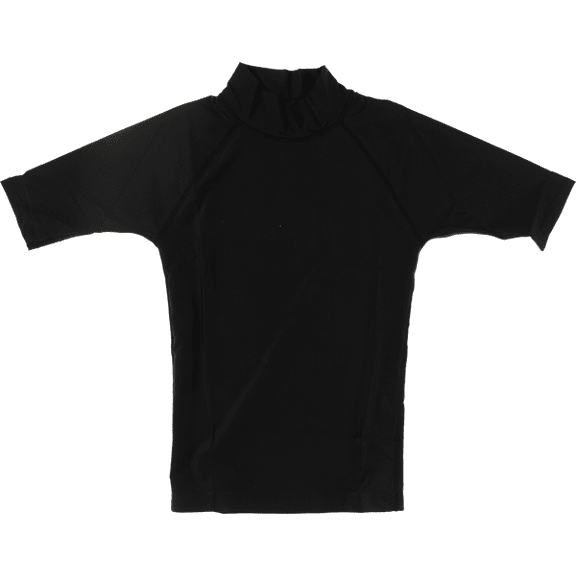 Block Surf Rash Guard Short Sleeve Large Black