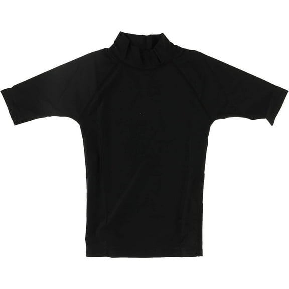 Block Surf Rash Guard Short Sleeve Medium Black