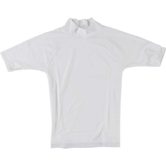 Block Surf Rash Guard Short Sleeve Medium White