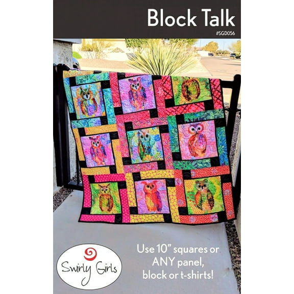 Block Talk Quilt Pattern by Swirly Girls Designs