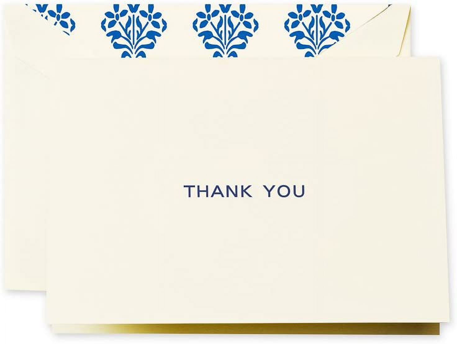 . Block Text Thank You Note (CT1406),Ecruwhite