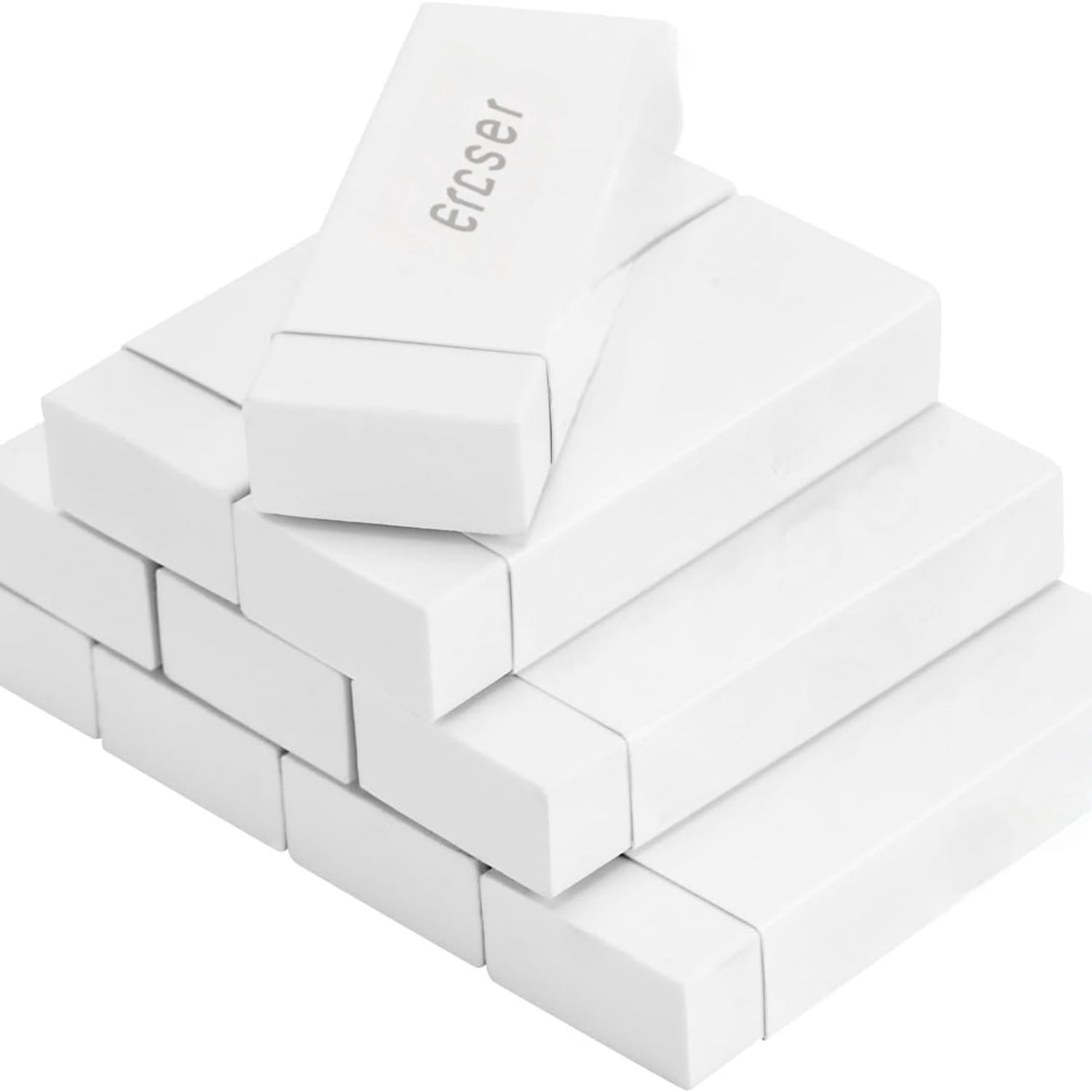 Block White Eraser, 10 Count (Pack of 1) - Walmart.com