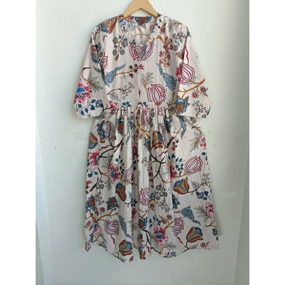 Block print Dress,Indian Cotton Dress,NooWork , Cotton Indian Dress,Handblock Print Dress,Indian Block Print,Indian Dress,Hand Print Dress