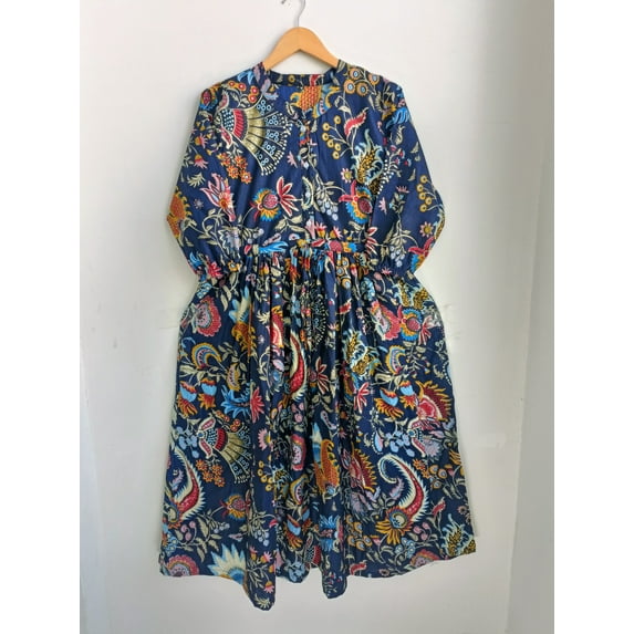 Block print Dress,Indian Cotton Dress,NooWork,Cotton Indian Dress ,Handblock Print Dress,Indian Block Print,Indian Dress,Hand Print Dress
