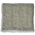 thumbnail image 1 of Block print cotton quilt, handmade quilted cotton warm quilt, 103"X95", 1 of 5