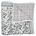 thumbnail image 1 of Block print cotton quilt, handmade quilted cotton warm quilt, 60"X90", 1 of 5