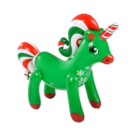 Christmas Green Unicorn 24" Inflatable Toy Decoration