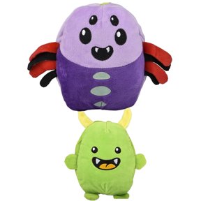 Halloween Character Reversable Monster And Spider Plush Toy