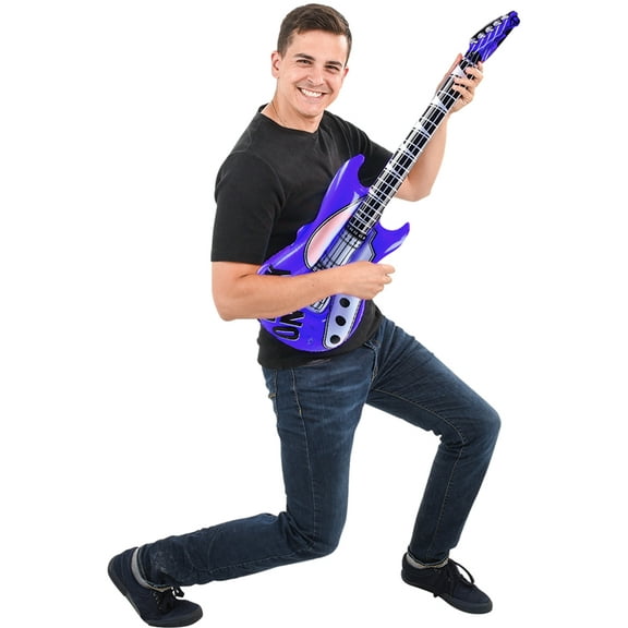 Inflatable Dark Blue Hero Costume Party Decoration Guitar